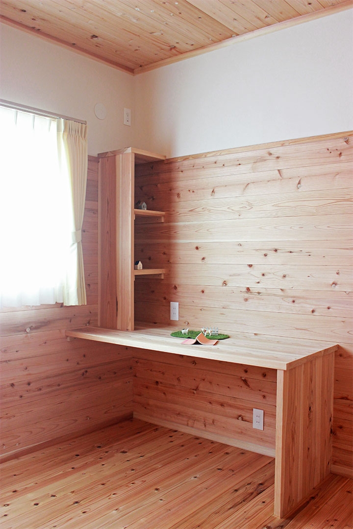 大分で建てる自然素材の家・もくせい工舎施工事例・宇佐市・お部屋