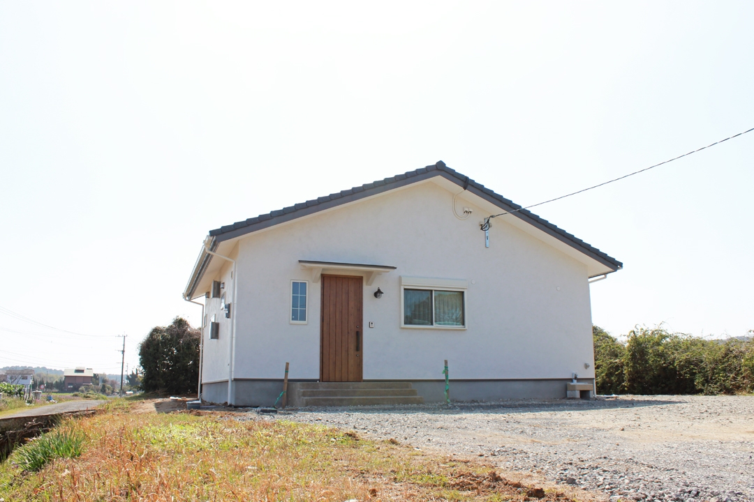 大分・自然素材の家。もくせい工舎・みやこ町完成見学会会場外観